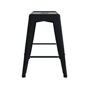 Black Replica Tolix Large Bar Stool Hire