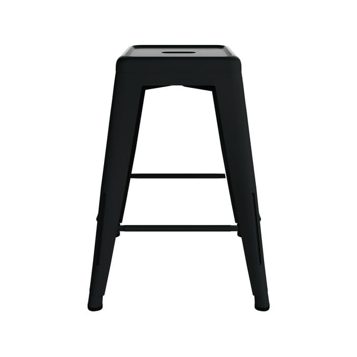 Black Replica Tolix Large Bar Stool Hire