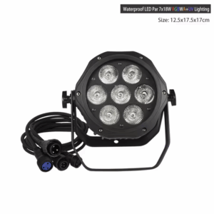 Waterproof 7x18W RGBW+UV LED Par Lights