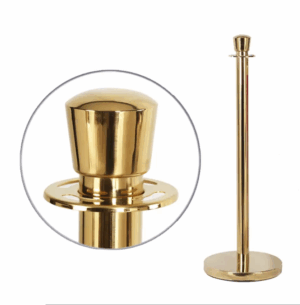 Gold Bollard Stanchion Hire