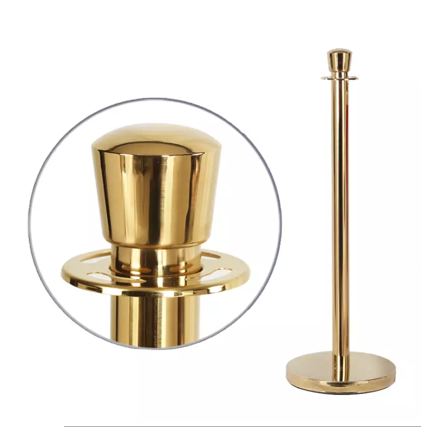 Gold Bollard Stanchion Hire