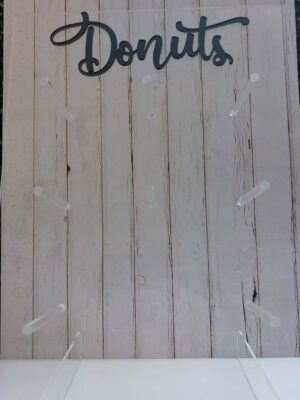 Clear 12-24 Donut Capacity Donut Wall Hire