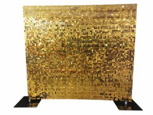 Gold Shimmer Wall Backdrop Hire